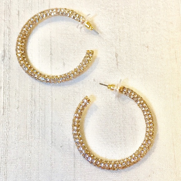 💫Zara Sparkling Rhinestone Hoops💫 - Picture 9 of 10